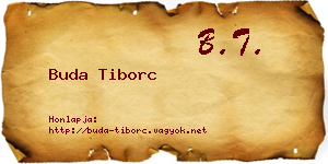 Buda Tiborc névjegykártya